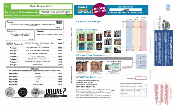 Picture Retake Order Forn 2014 2015