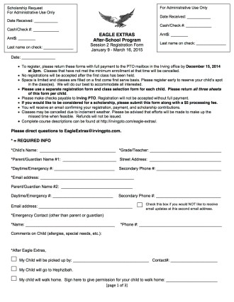 Eagle Extras Winter 2015-2