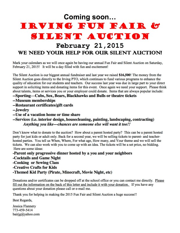 Silent Auction Parent Letter, Option 5, v4