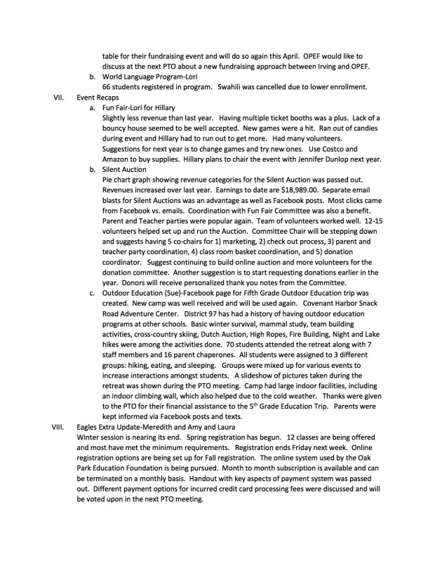 Irving School PTO Meeting minutes pg2