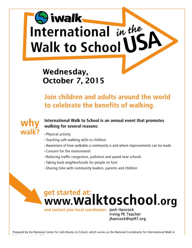 walk to school flyer