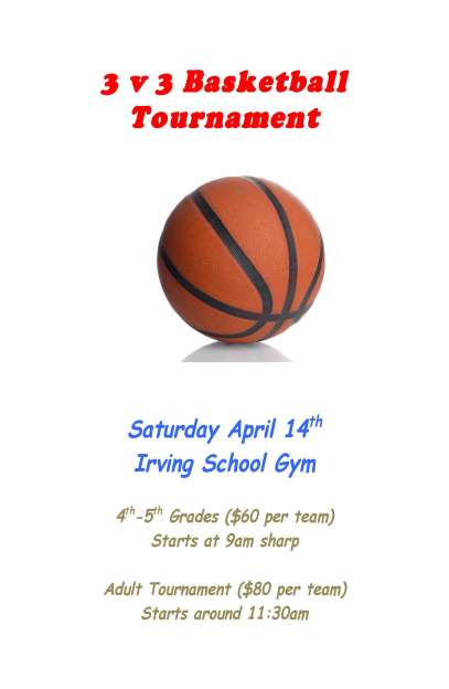 Basketball Tournament flyer